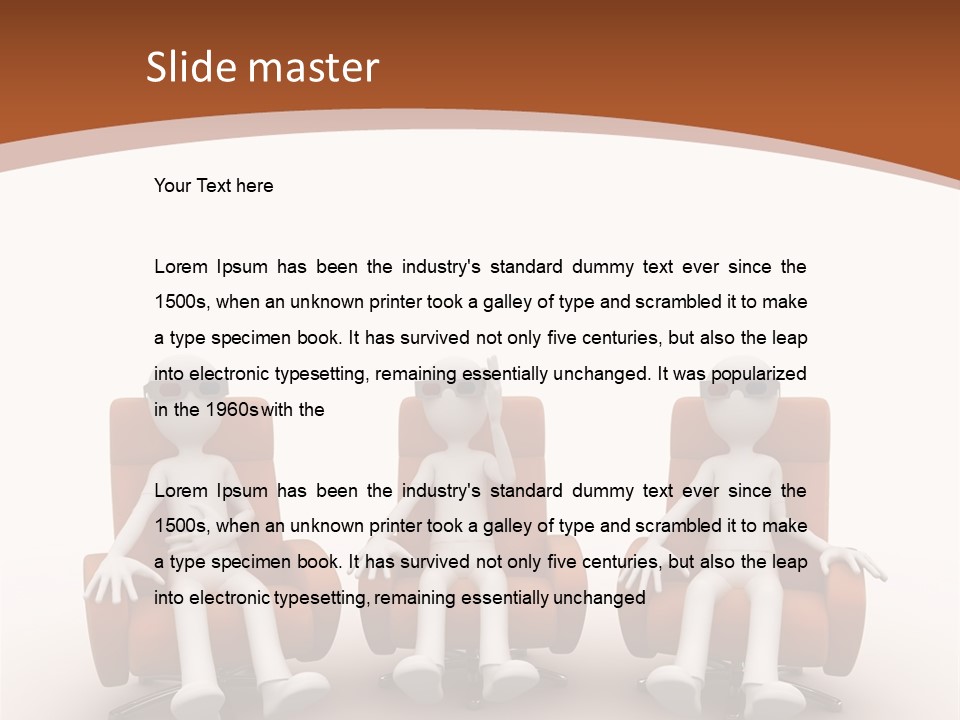 Show Lifestyle Chairs PowerPoint Template