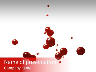 Bloodstains Vibrant Blood PowerPoint Template