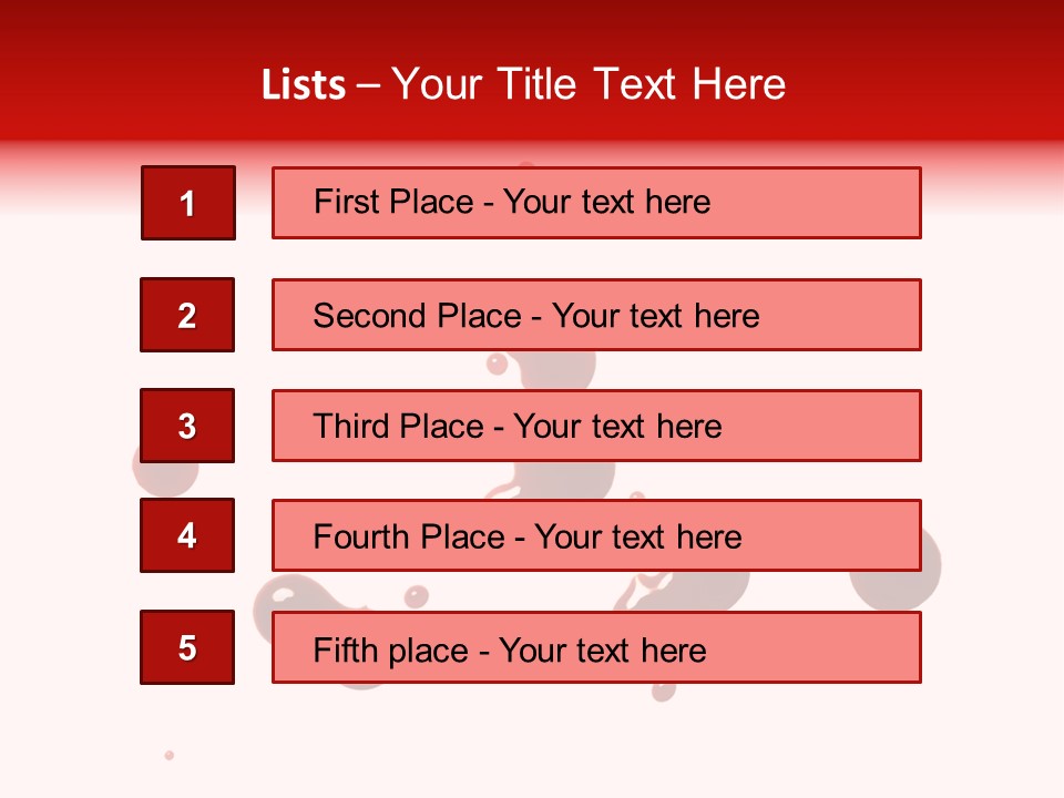 Bloodstains Vibrant Blood PowerPoint Template