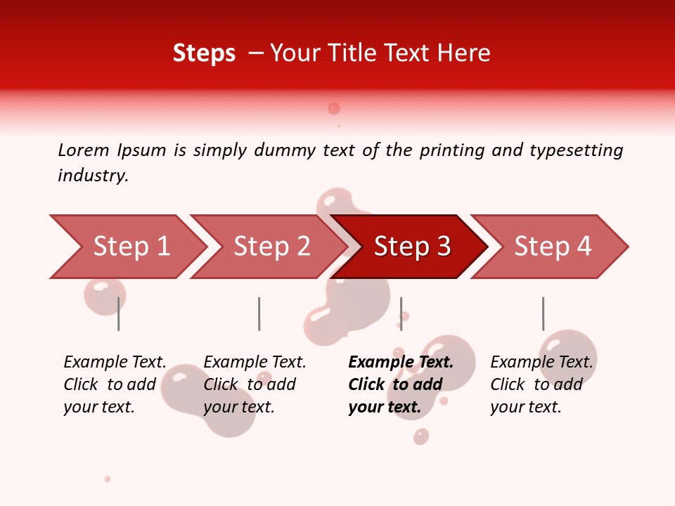 Bloodstains Vibrant Blood PowerPoint Template