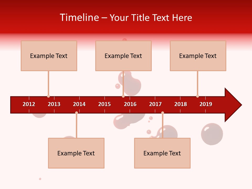 Bloodstains Vibrant Blood PowerPoint Template