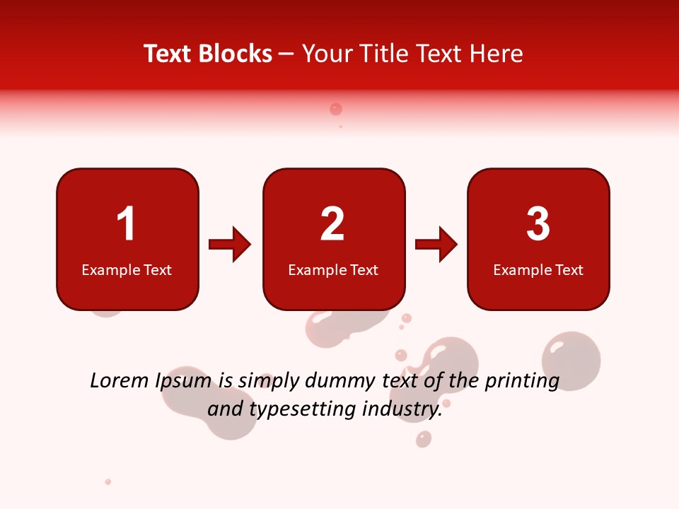 Bloodstains Vibrant Blood PowerPoint Template