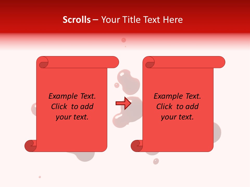 Bloodstains Vibrant Blood PowerPoint Template
