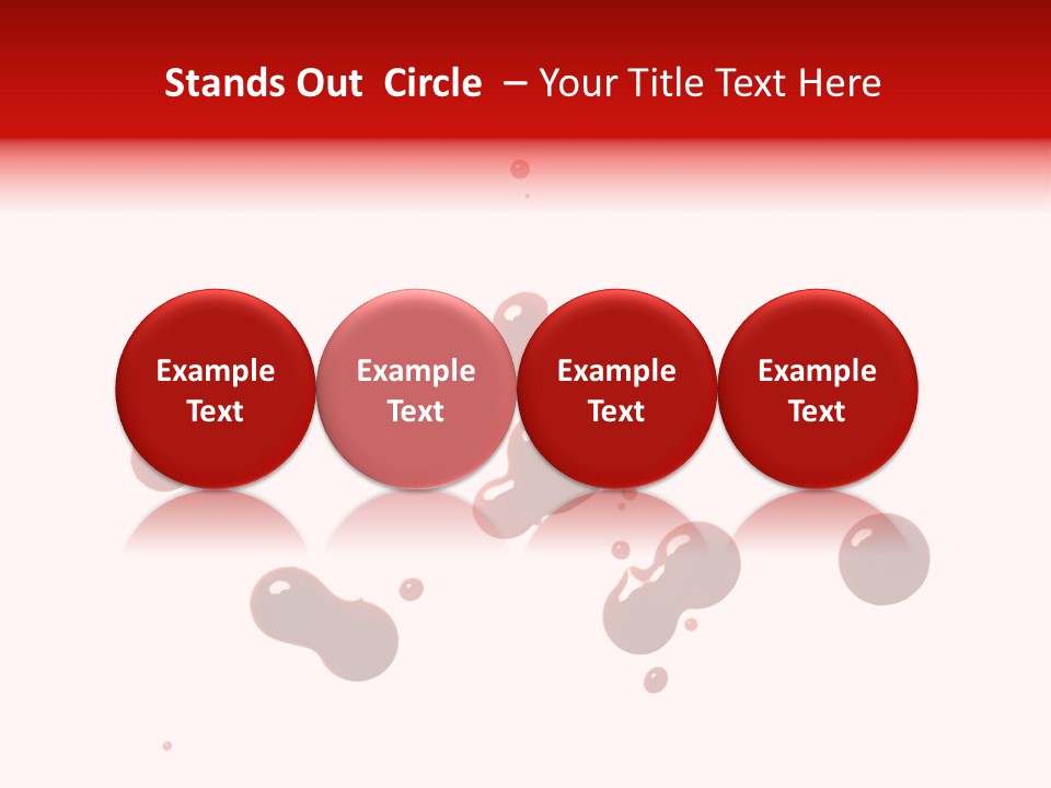 Bloodstains Vibrant Blood PowerPoint Template
