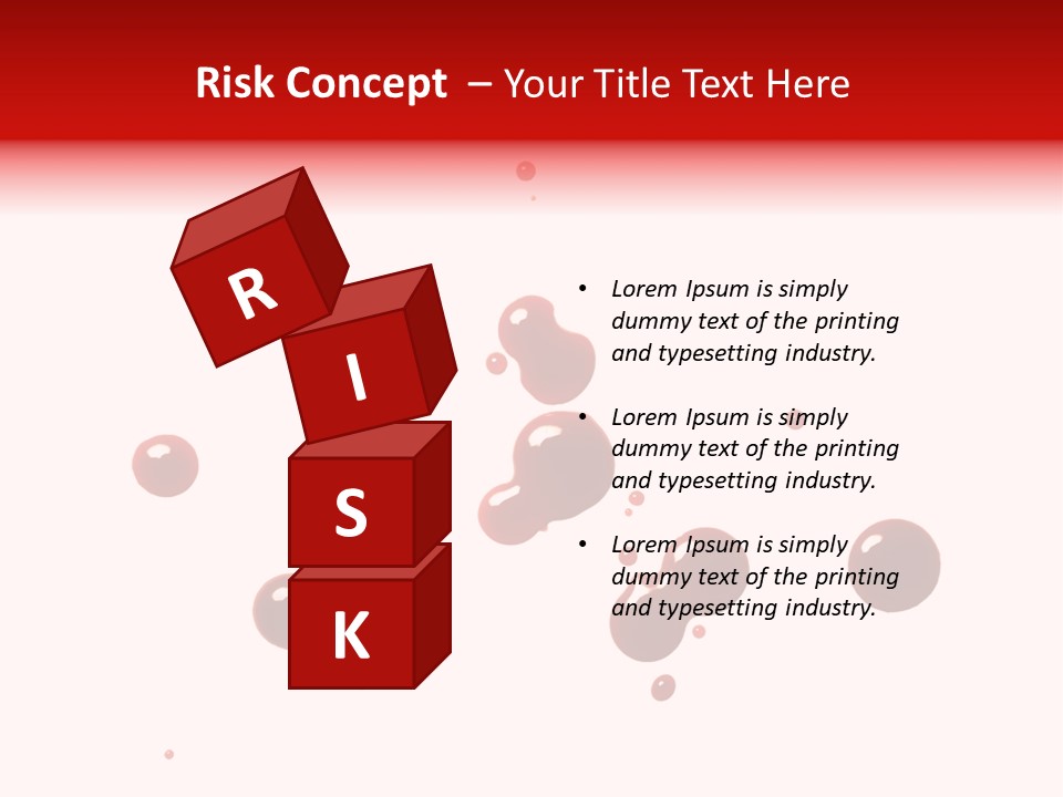 Bloodstains Vibrant Blood PowerPoint Template