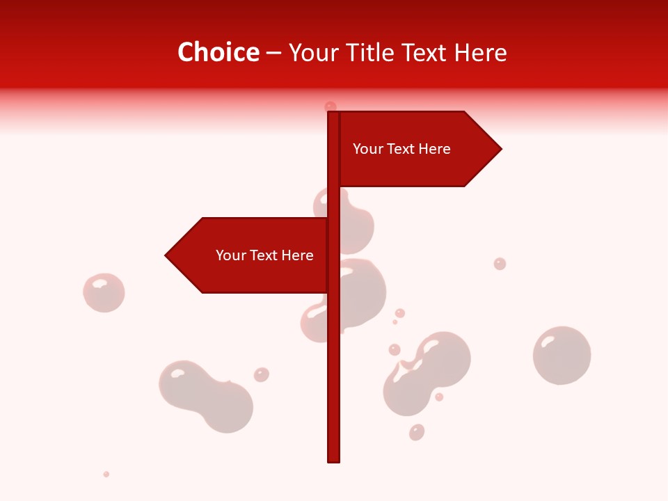 Bloodstains Vibrant Blood PowerPoint Template