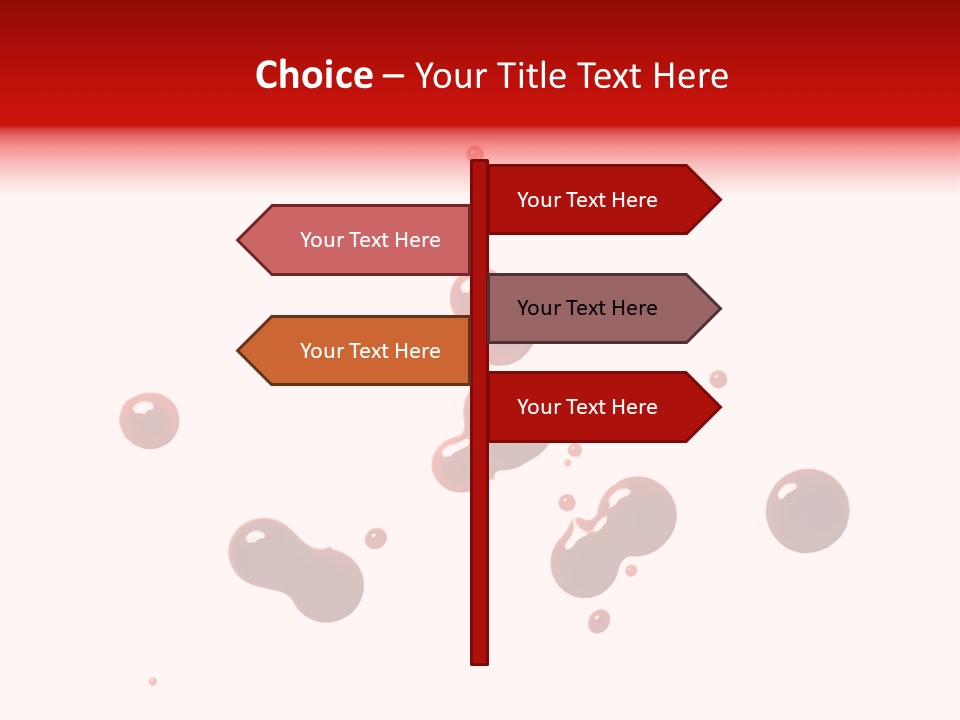 Bloodstains Vibrant Blood PowerPoint Template