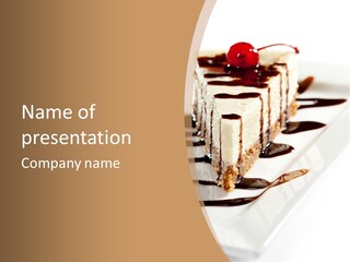 Isolated Sugar Decoration PowerPoint Template