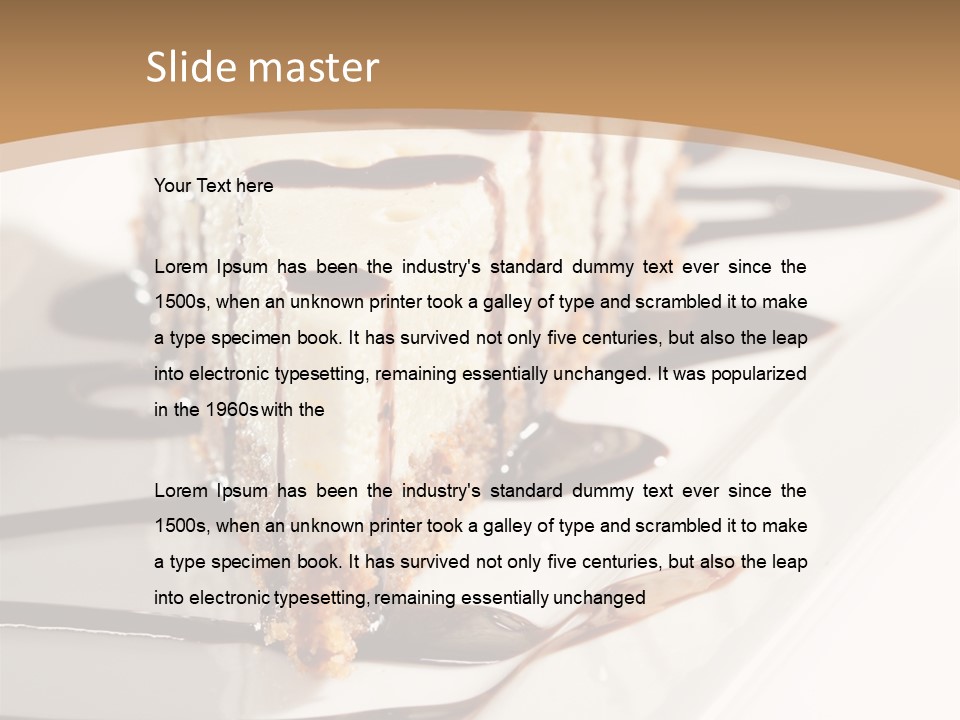 Isolated Sugar Decoration PowerPoint Template