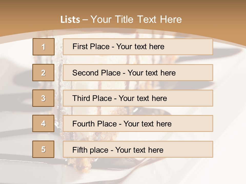 Isolated Sugar Decoration PowerPoint Template