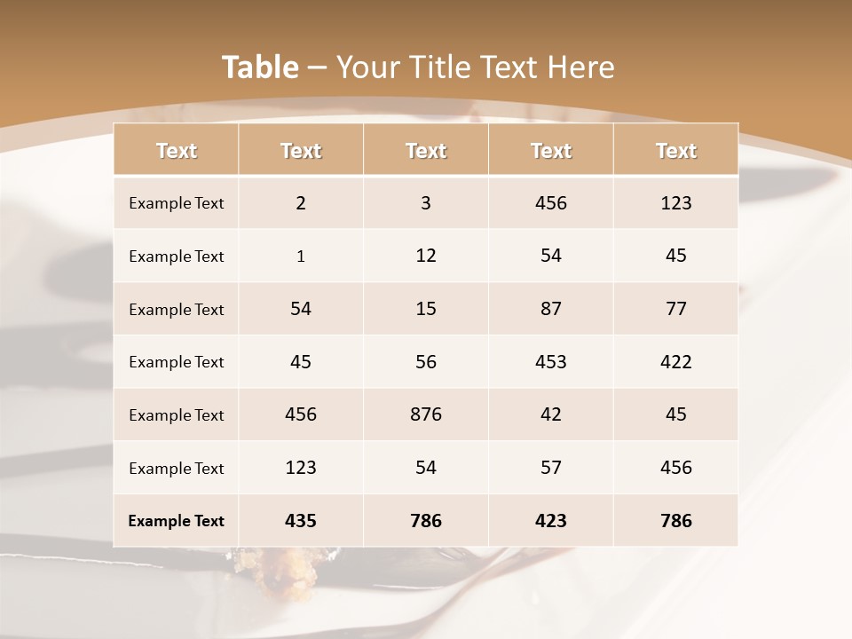 Isolated Sugar Decoration PowerPoint Template
