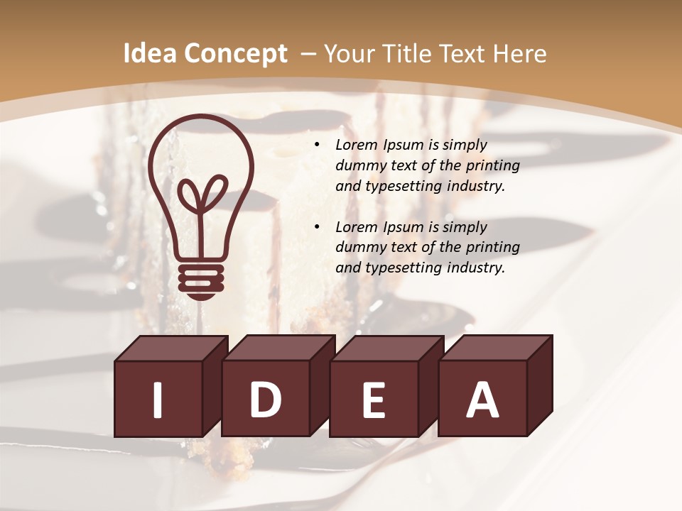 Isolated Sugar Decoration PowerPoint Template