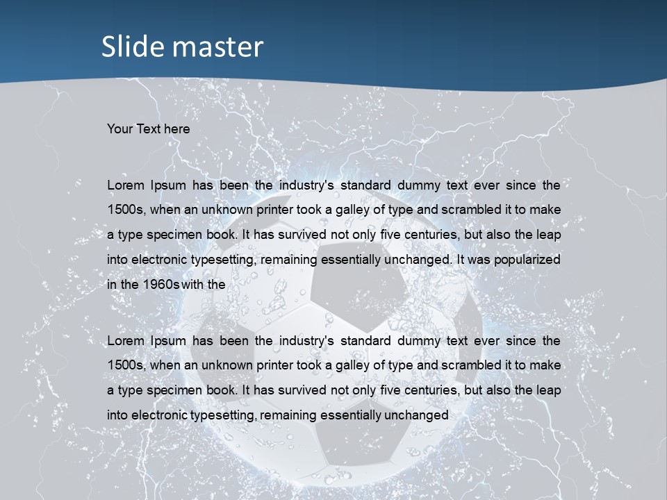 Thunder Sports Isolated PowerPoint Template