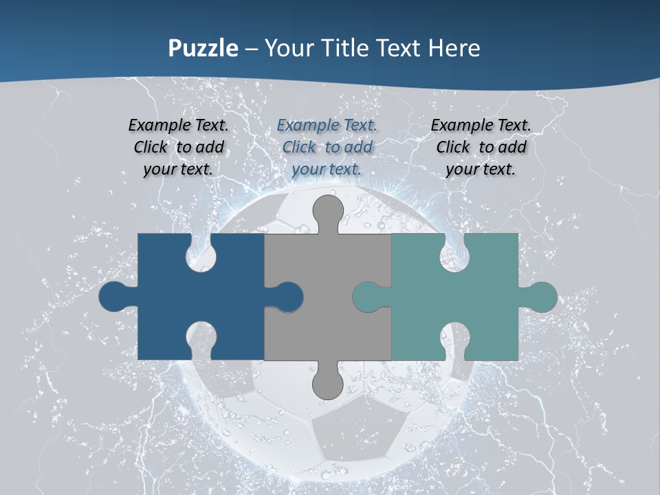 Thunder Sports Isolated PowerPoint Template