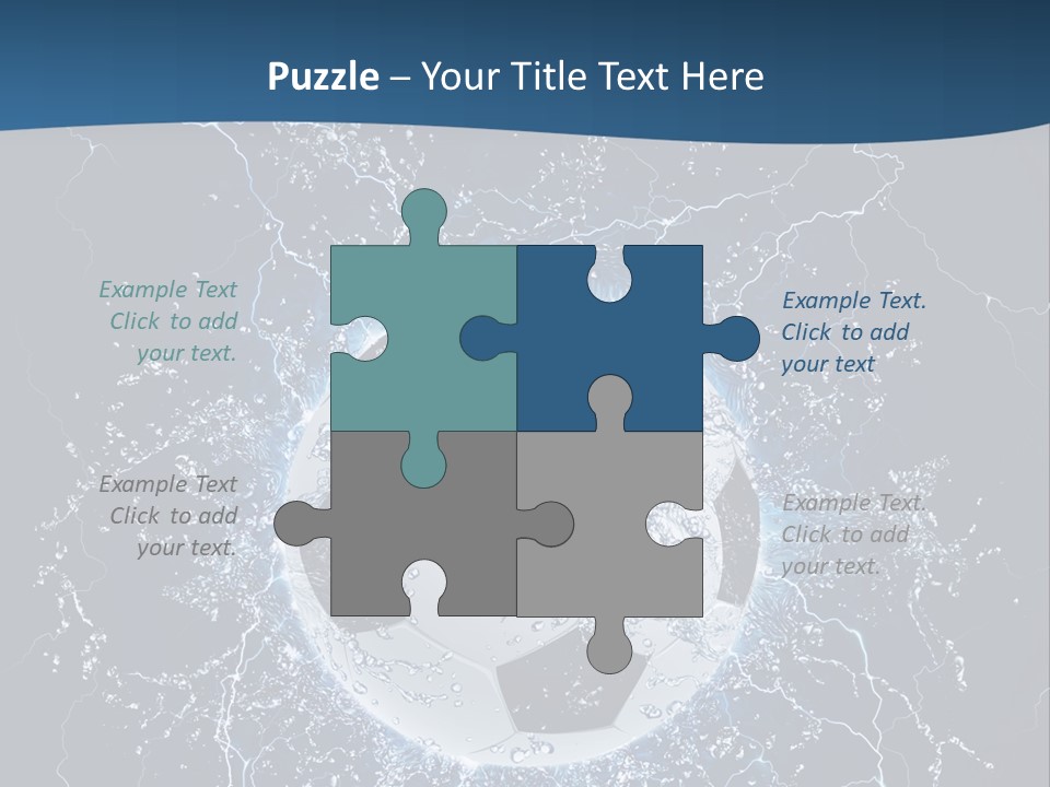 Thunder Sports Isolated PowerPoint Template