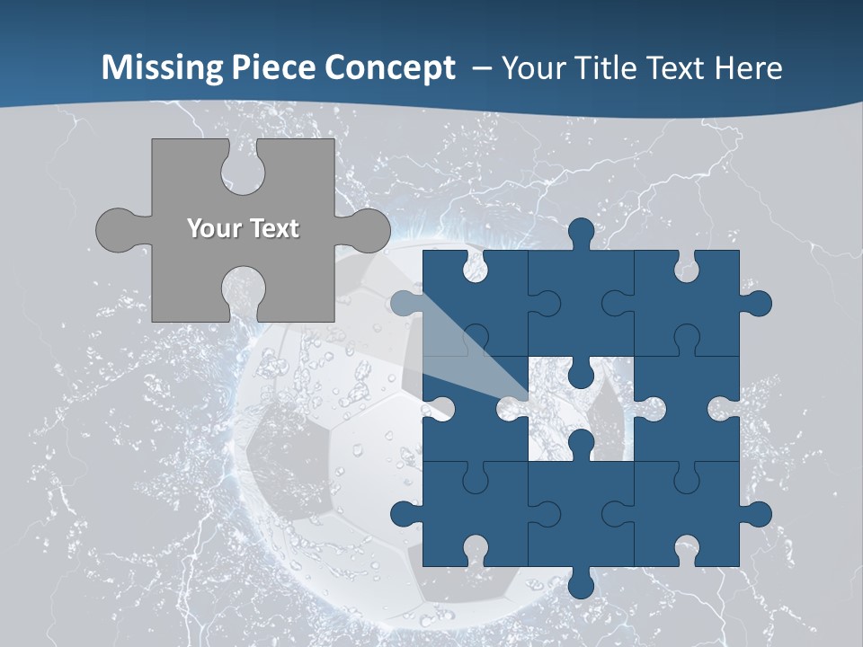 Thunder Sports Isolated PowerPoint Template