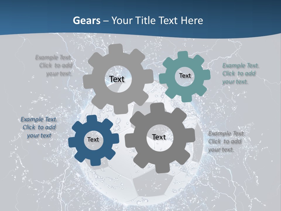 Thunder Sports Isolated PowerPoint Template