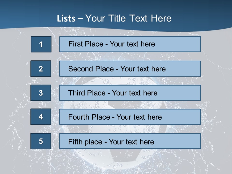 Thunder Sports Isolated PowerPoint Template
