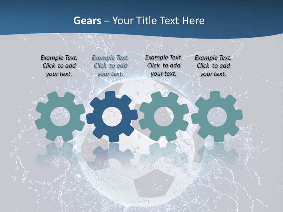 Thunder Sports Isolated PowerPoint Template