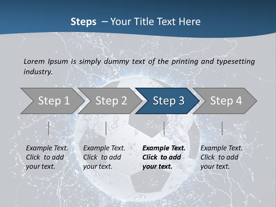 Thunder Sports Isolated PowerPoint Template