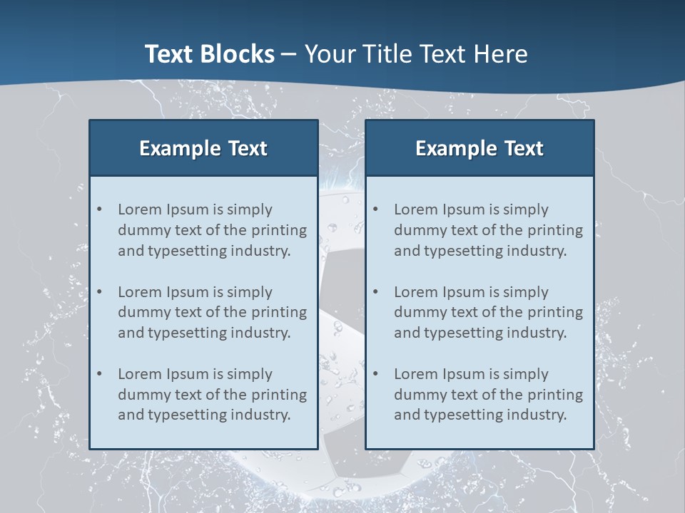 Thunder Sports Isolated PowerPoint Template