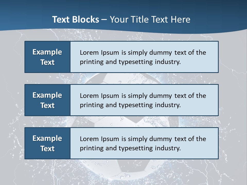 Thunder Sports Isolated PowerPoint Template