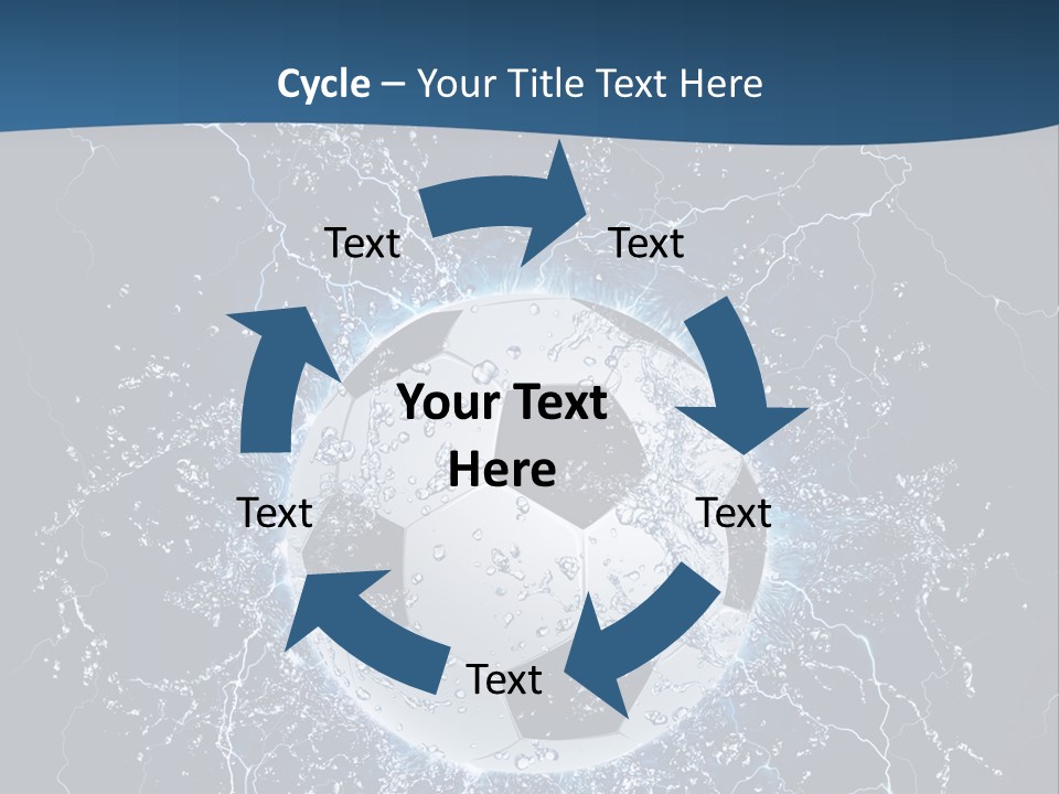 Thunder Sports Isolated PowerPoint Template