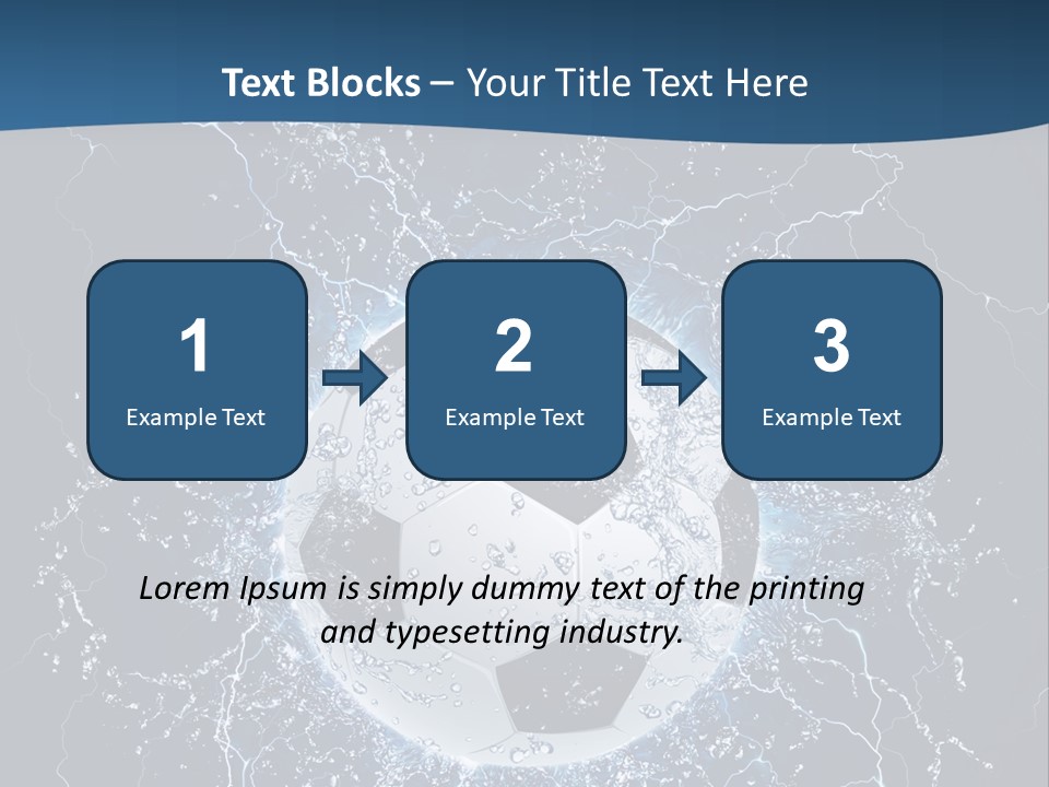 Thunder Sports Isolated PowerPoint Template