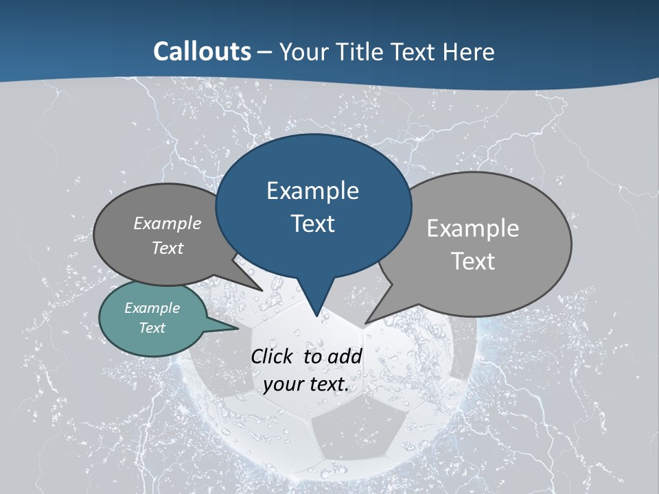 Thunder Sports Isolated PowerPoint Template