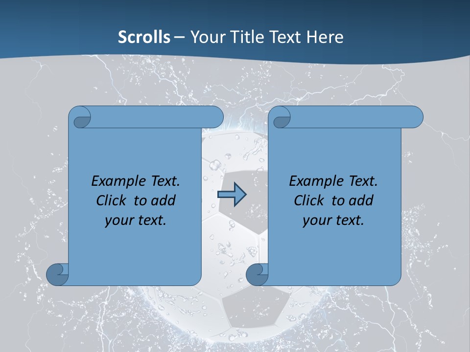 Thunder Sports Isolated PowerPoint Template