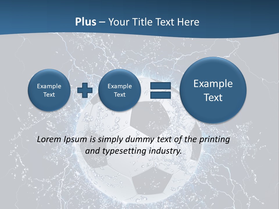 Thunder Sports Isolated PowerPoint Template