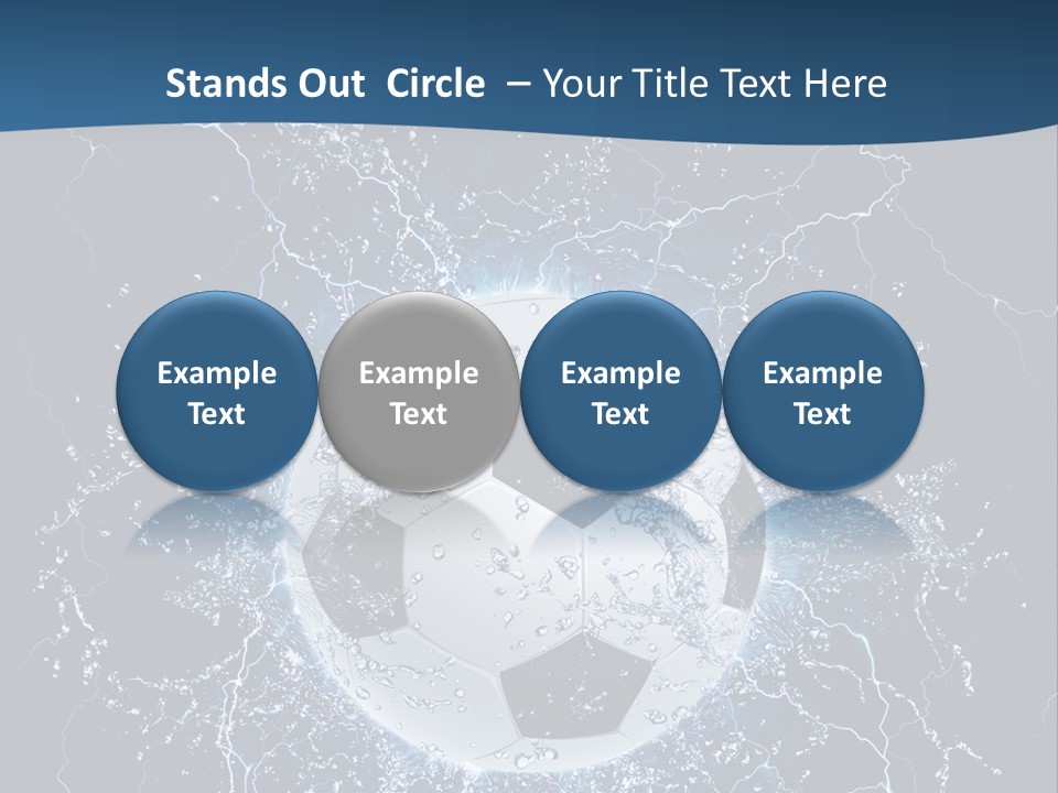 Thunder Sports Isolated PowerPoint Template