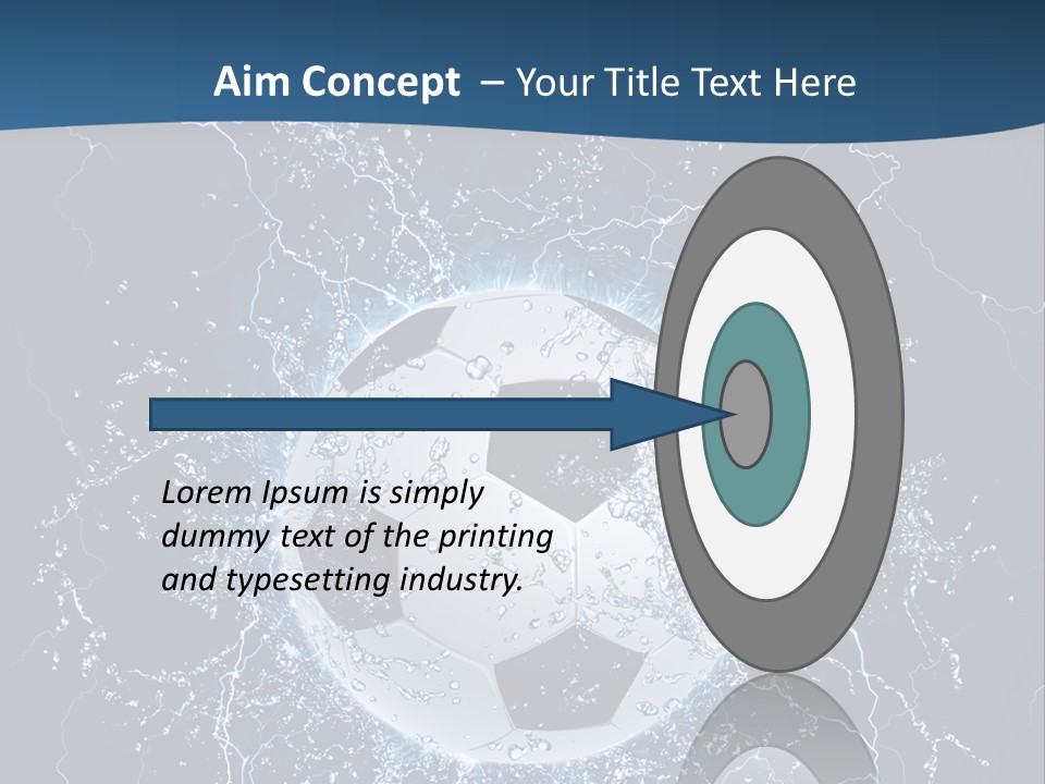 Thunder Sports Isolated PowerPoint Template