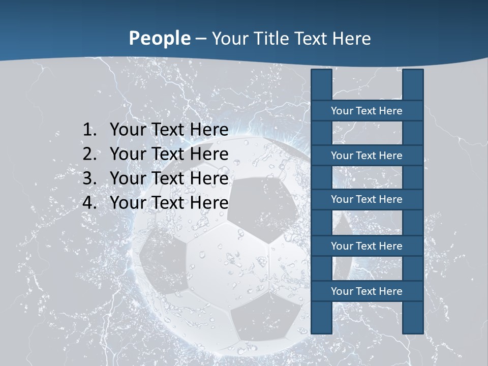 Thunder Sports Isolated PowerPoint Template