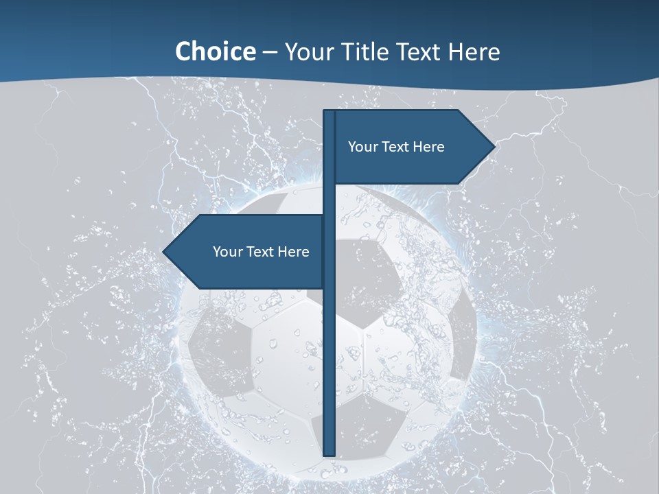 Thunder Sports Isolated PowerPoint Template