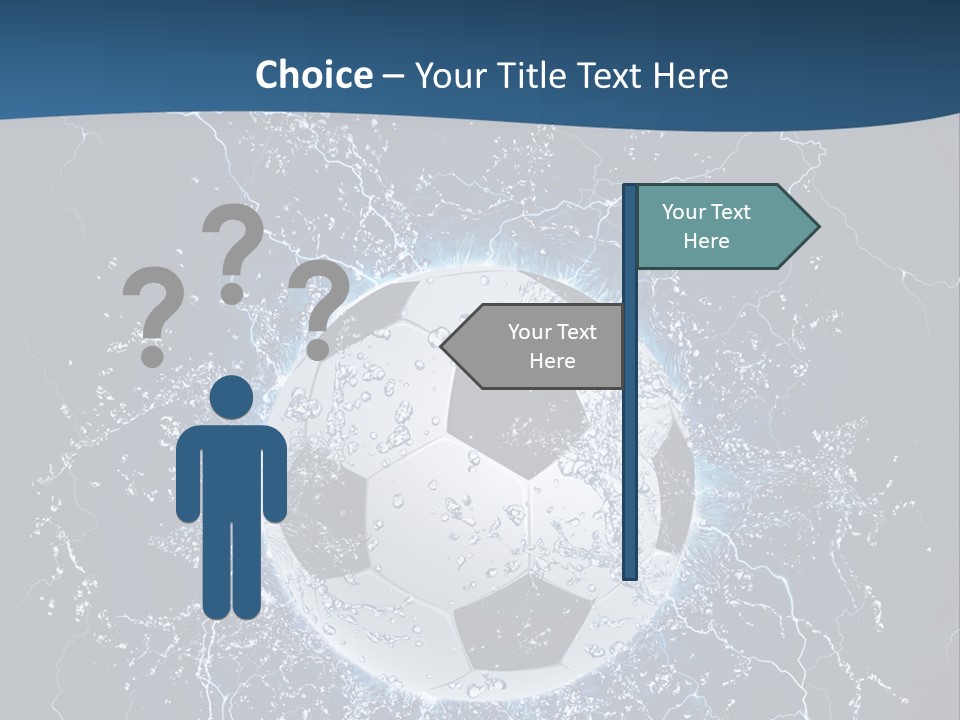 Thunder Sports Isolated PowerPoint Template