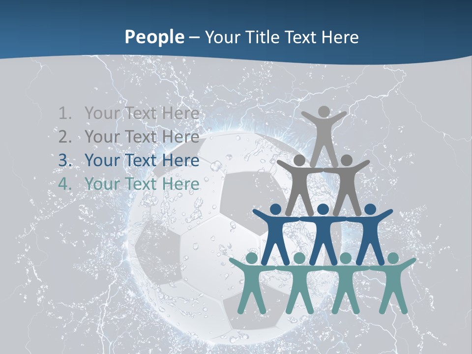 Thunder Sports Isolated PowerPoint Template