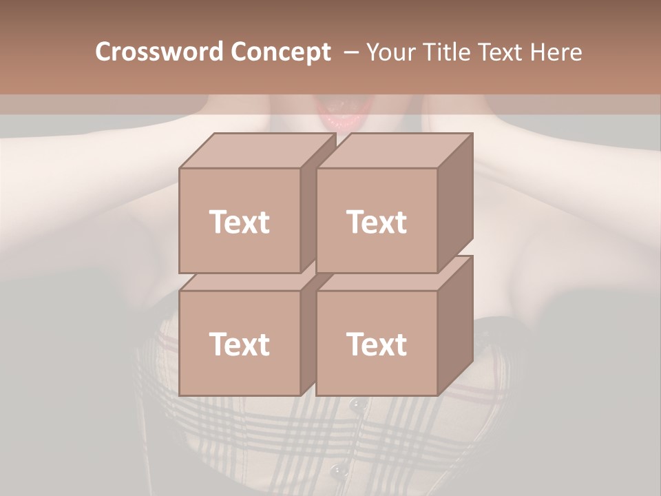 Woman Lovely Glamour PowerPoint Template