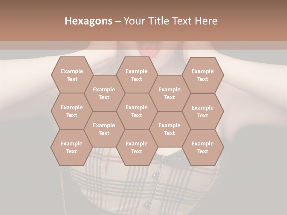 Woman Lovely Glamour PowerPoint Template