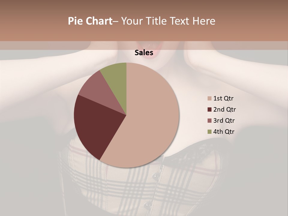 Woman Lovely Glamour PowerPoint Template