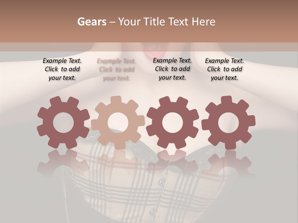 Woman Lovely Glamour PowerPoint Template