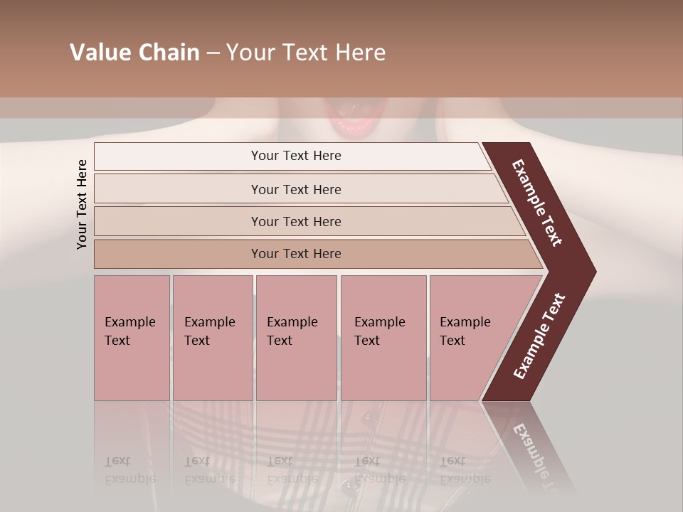 Woman Lovely Glamour PowerPoint Template