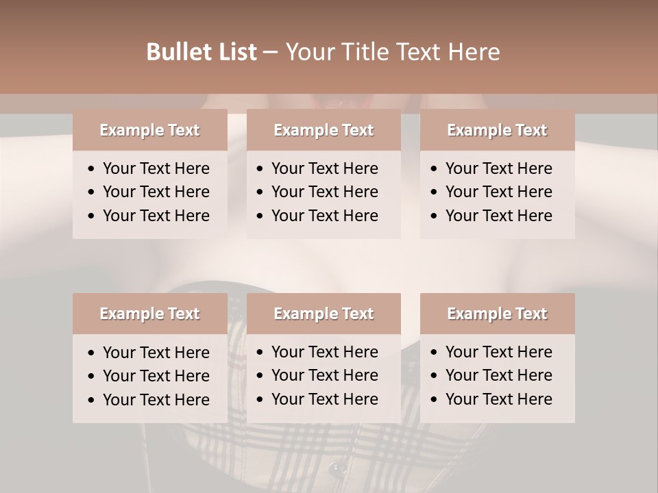 Woman Lovely Glamour PowerPoint Template