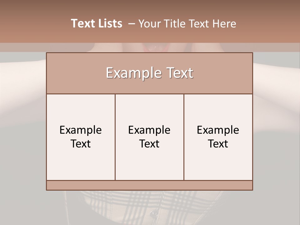 Woman Lovely Glamour PowerPoint Template