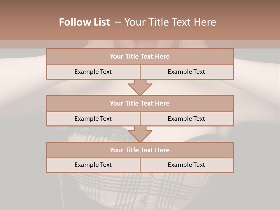 Woman Lovely Glamour PowerPoint Template