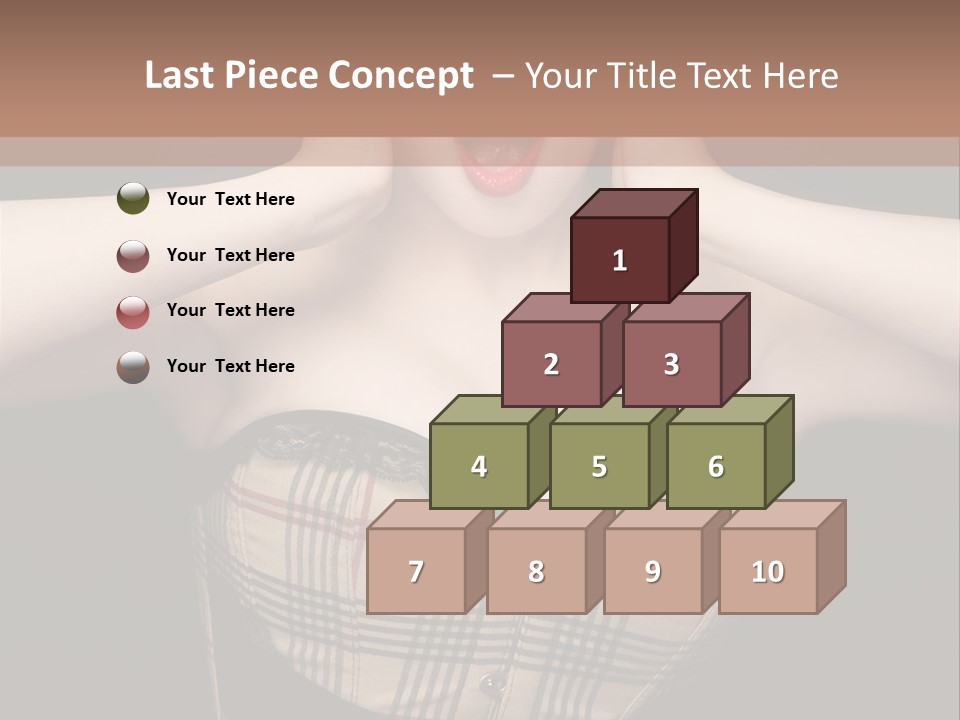 Woman Lovely Glamour PowerPoint Template