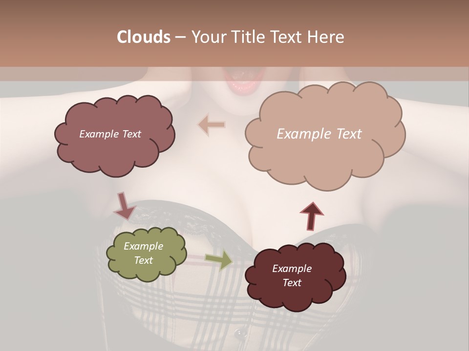 Woman Lovely Glamour PowerPoint Template