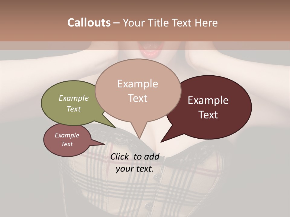 Woman Lovely Glamour PowerPoint Template