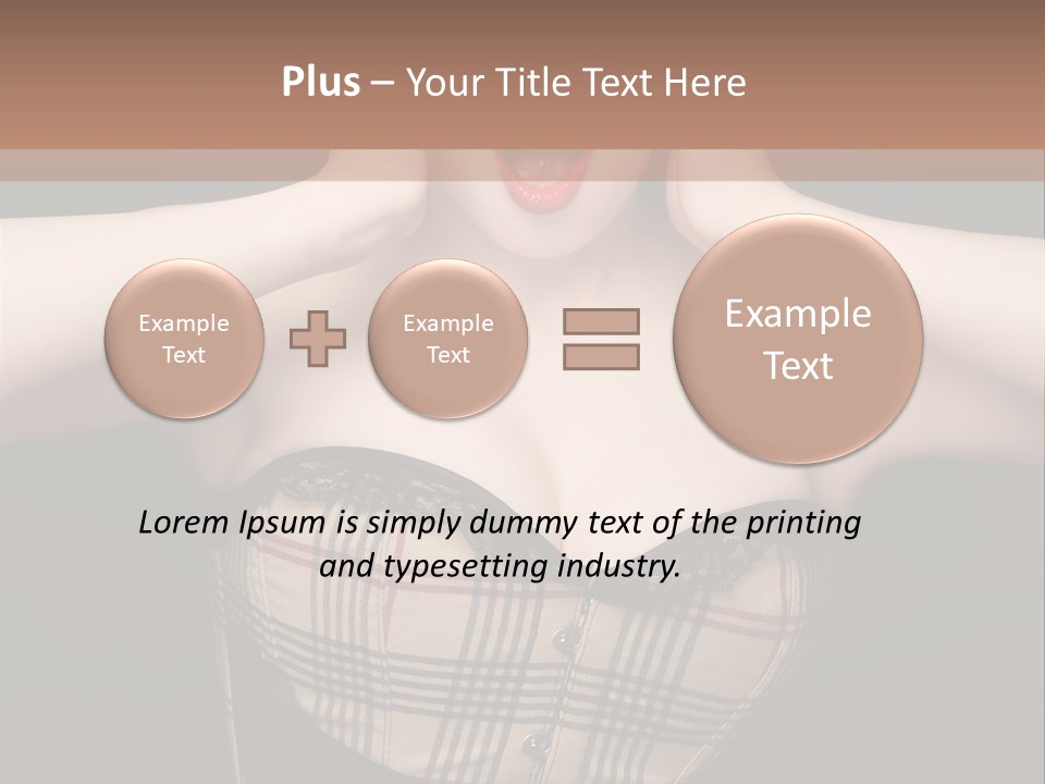 Woman Lovely Glamour PowerPoint Template
