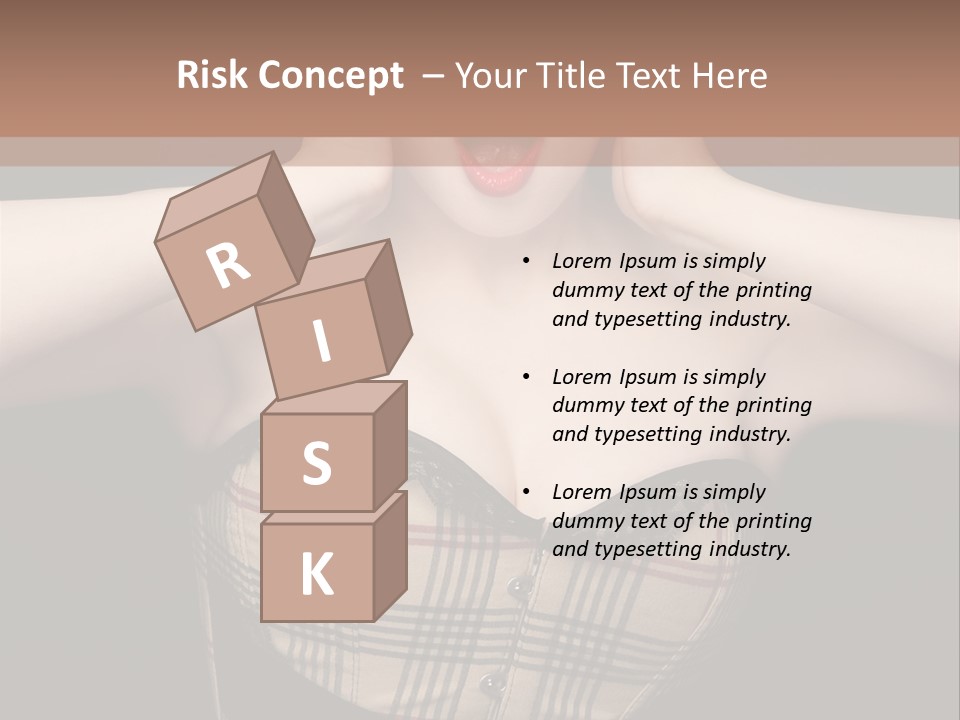 Woman Lovely Glamour PowerPoint Template